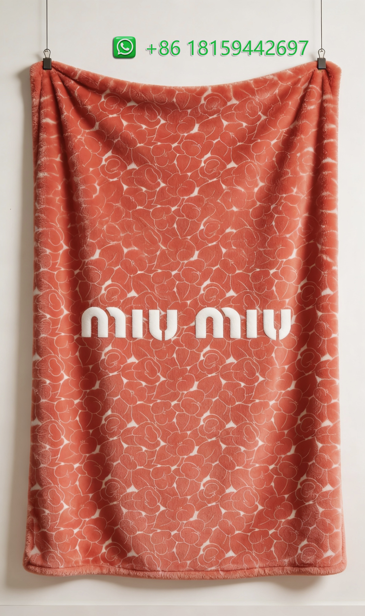 Miumiu Throw Blankets